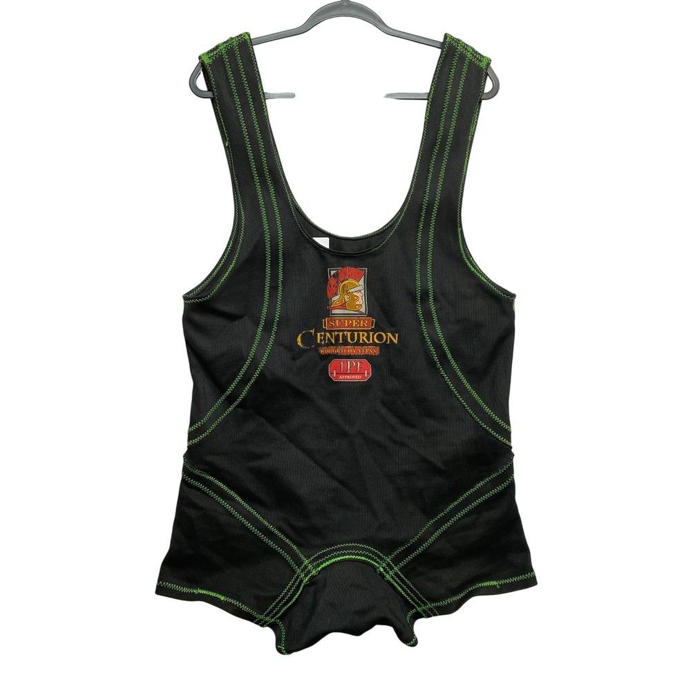 Titan Singlet Mens 39 Black Super Centurion IPF Approved Squat Suit Powerlifting